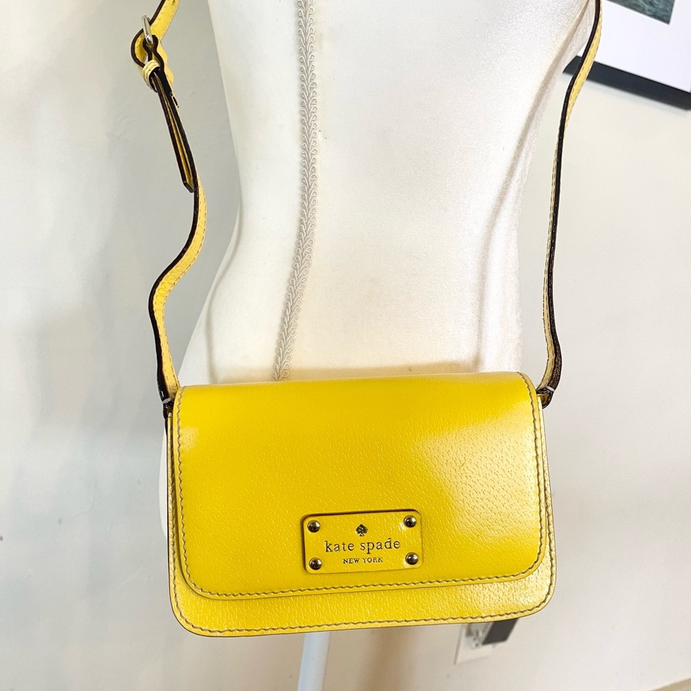Kate Spade Yellow Leather Crossbody